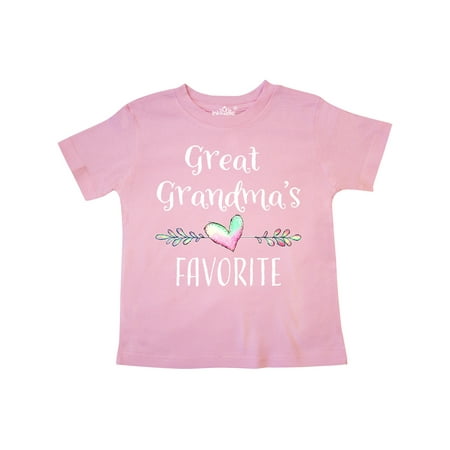 Inktastic Great Grandmas Favorite- Heart Great Grandchild Gift Toddler Boy or Toddler Girl T-Shirt
Inktastic Great Grandmas Favorite- Heart Great Grandchild Gift Toddler Boy or Toddler Girl T-Shirt