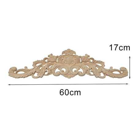 Wooden Carved Applique Furniture Unpainted Mouldings Decal Onlay Home-Decor 60x17x1.2cm
Wooden Carved Applique Furniture Unpainted Mouldings Decal Onlay Home-Decor 60x17x1.2cm