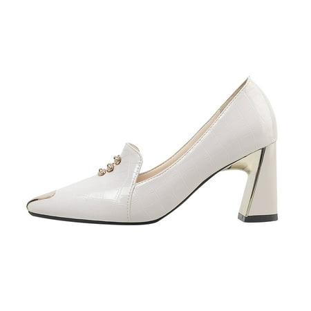 Sngxgn Women s Comfortable Heeled Pump Pointed Toe Party Wedding Dress Shoes Beige 37
Sngxgn Women s Comfortable Heeled Pump Pointed Toe Party Wedding Dress Shoes Beige 37
