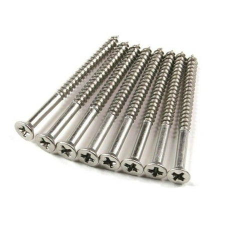 Stainless Steel Wood Screws #9 X 3 Inch - 24 Pack