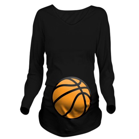 CafePress - Halloween Basketball Long Sleeve Maternity T Shirt - Long Sleeve Maternity T-Shirt