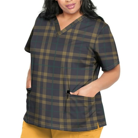 Strungten Plus Size Printed Scrub Working Uniform Tops For Women V-Neck Short Sleeve T-Shirts Workwear Tee With Pockets womens tops
Strungten Plus Size Printed Scrub Working Uniform Tops For Women V-Neck Short Sleeve T-Shirts Workwear Tee With Pockets womens tops