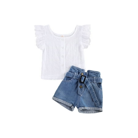 Xiaoluokaixin Toddler Baby Girls Clothes Ruffle Sleeveless Floral Tank Tops Ripped DenimShorts Summer Outfit Set
Xiaoluokaixin Toddler Baby Girls Clothes Ruffle Sleeveless Floral Tank Tops Ripped DenimShorts Summer Outfit Set