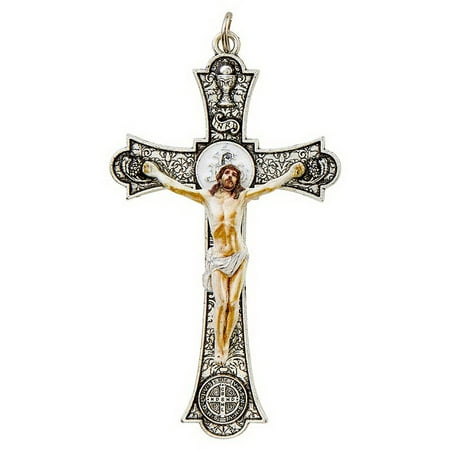 Creed L6511 Holy Mass Pendant Crucifix - Silver