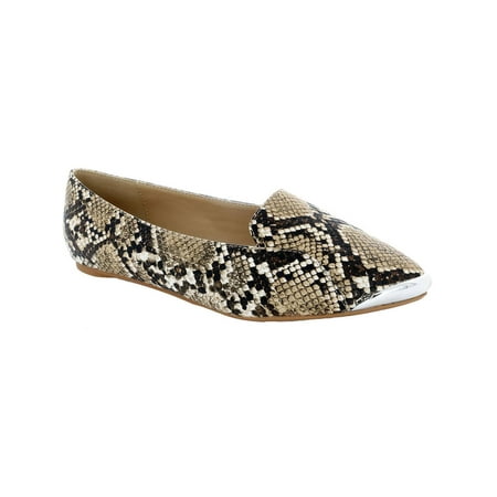 Penny Loves Kenny Womens Nik Embossed Metallic Toe Cap Loafers