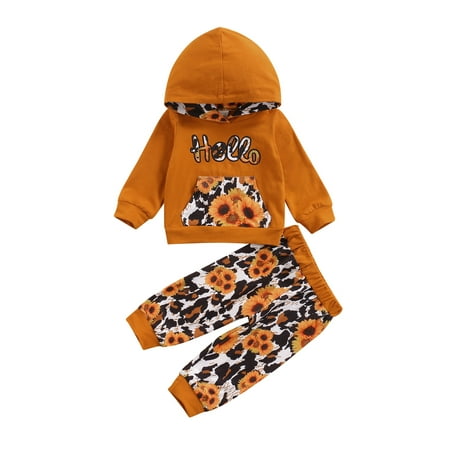 IZhansean 2Pcs Newborn Infant Baby Girls Flower Leopard Clothes Long Sleeve Hooded Sweatshirt+ Pants Fal Clothes Wheat 0-6 Months
IZhansean 2Pcs Newborn Infant Baby Girls Flower Leopard Clothes Long Sleeve Hooded Sweatshirt+ Pants Fal Clothes Wheat 0-6 Months
