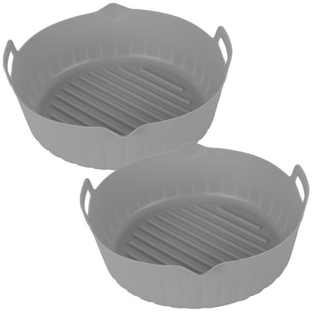 Relax love Silicone Air Fryer Liner with Handle Reusable Heat Resistant 7.87inch Round Baking Pan Air Fryer Accessories Liners for Air Fryer Oven Microwav 2pcs Gray
Relax love Silicone Air Fryer Liner with Handle Reusable Heat Resistant 7.87inch Round Baking Pan Air Fryer Accessories Liners for Air Fryer Oven Microwav 2pcs Gray