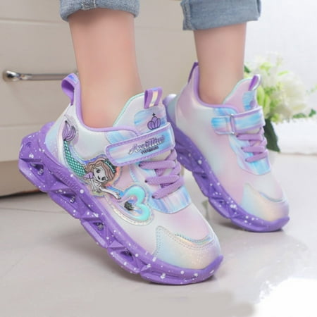 Winter Workout Athletic Sneakers for Girls Purple Children Sports Shoes With Lights Breathable Princess Lightweight Casual Lighting Kids Up Night Light
Winter Workout Athletic Sneakers for Girls Purple Children Sports Shoes With Lights Breathable Princess Lightweight Casual Lighting Kids Up Night Light