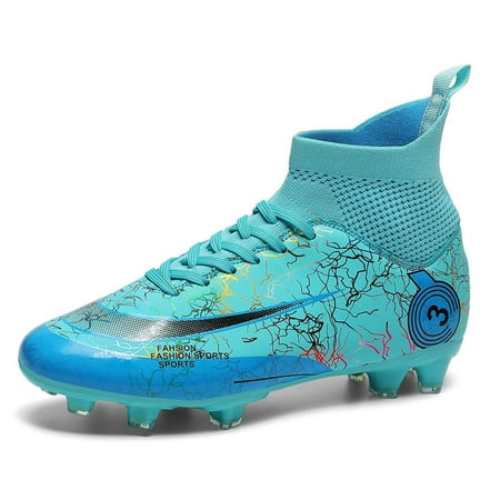 Earlde Boys Mens Soccer Shoes Football Boots Cleats High-Top Spikes Soccer Shoes Boys Outdoor Indoor Athletic Training Sneakers
Earlde Boys Mens Soccer Shoes Football Boots Cleats High-Top Spikes Soccer Shoes Boys Outdoor Indoor Athletic Training Sneakers
