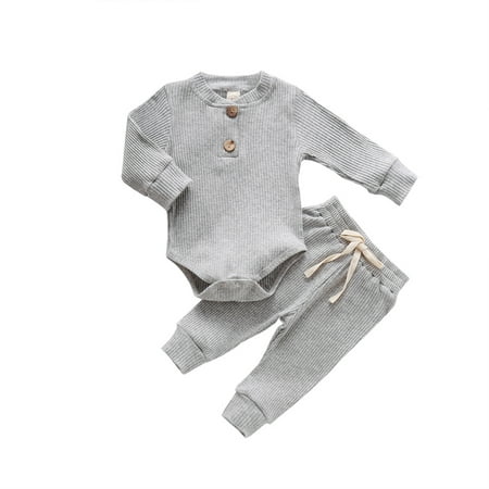 Cathery 2PCS Winter Newborn Baby Boy Girl Clothes Set Ribbed Outfits Unisex Infant Cotton Button Long Sleeve Tops Pants
Cathery 2PCS Winter Newborn Baby Boy Girl Clothes Set Ribbed Outfits Unisex Infant Cotton Button Long Sleeve Tops Pants