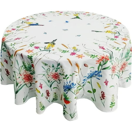 Summer Floral Tablecloth Outdoor Waterproof Table Cloth Round Table Cloth 60 inch Machine Washable Table Cover Protector for Dining Room Holiday Party Decoration Use
Summer Floral Tablecloth Outdoor Waterproof Table Cloth Round Table Cloth 60 inch Machine Washable Table Cover Protector for Dining Room Holiday Party Decoration Use