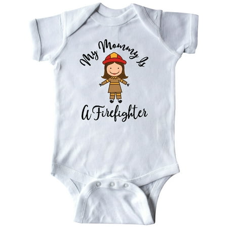 Inktastic Firefighter Mommy Childs Gift Gift Baby Boy or Baby Girl Bodysuit