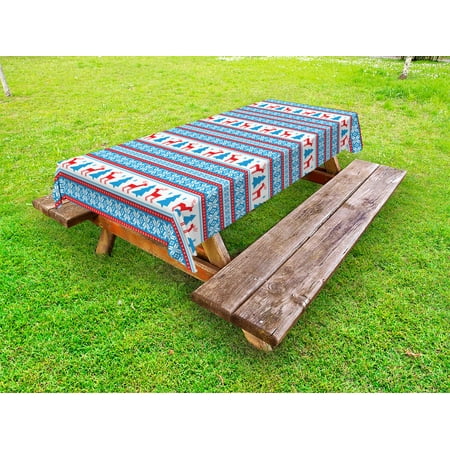 Christmas Outdoor Tablecloth Traditional Folkloric Knit Style Image Holiday Seasonal Design Celebration Theme Decorative Washable Fabric Picnic Tablecloth 58 X 120 Inches Red Blue by Ambesonne
Christmas Outdoor Tablecloth Traditional Folkloric Knit Style Image Holiday Seasonal Design Celebration Theme Decorative Washable Fabric Picnic Tablecloth 58 X 120 Inches Red Blue by Ambesonne