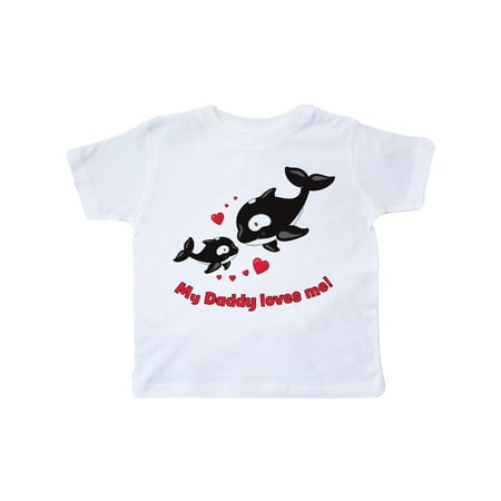 Inktastic My Daddy Loves Me Gift Toddler Boy or Toddler Girl T-Shirt