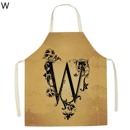 Meizhencang Bib Apron Sleeveless Waterproof Flax Alphabet Printed Long Chef Kitchen Bib for Home
Meizhencang Bib Apron Sleeveless Waterproof Flax Alphabet Printed Long Chef Kitchen Bib for Home