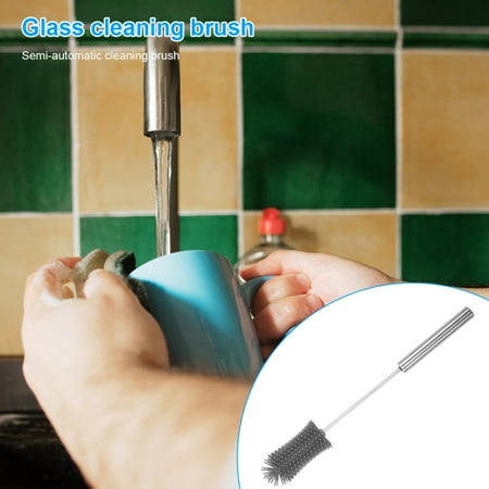 Semi Automatic Cup Cleaning Brush Rapid Cleaning Bottle Dish Brush with Long Handle for Wine Decanter Narrow Cup
Semi Automatic Cup Cleaning Brush Rapid Cleaning Bottle Dish Brush with Long Handle for Wine Decanter Narrow Cup