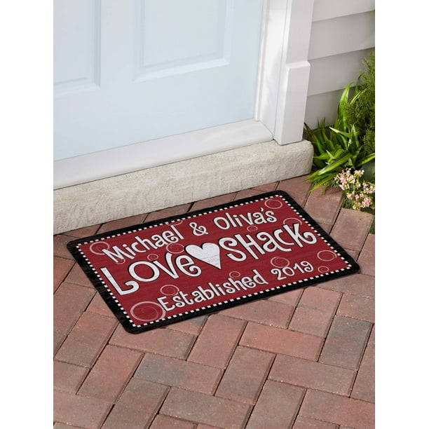 Personalized "Love Shack" Doormat Available in Different Sizes