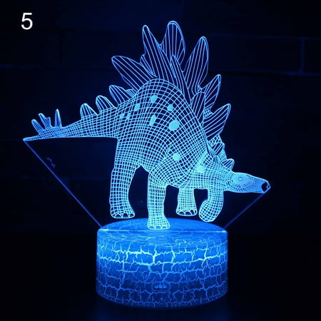 Welling 3D Dinosaur Illusion Night Light 7 Color LED Kid Bedroom Desk Table Light Gift
Welling 3D Dinosaur Illusion Night Light 7 Color LED Kid Bedroom Desk Table Light Gift