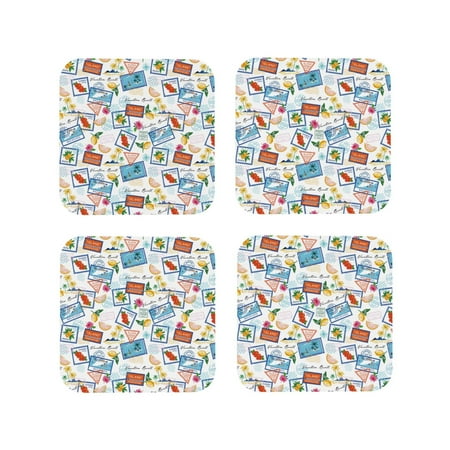 Coasters Set of 4 - Stamp Drink Coasters for Tabletop Protection Leather Coasters for Living Room Decor and Housewarming Gift Square
Coasters Set of 4 - Stamp Drink Coasters for Tabletop Protection Leather Coasters for Living Room Decor and Housewarming Gift Square