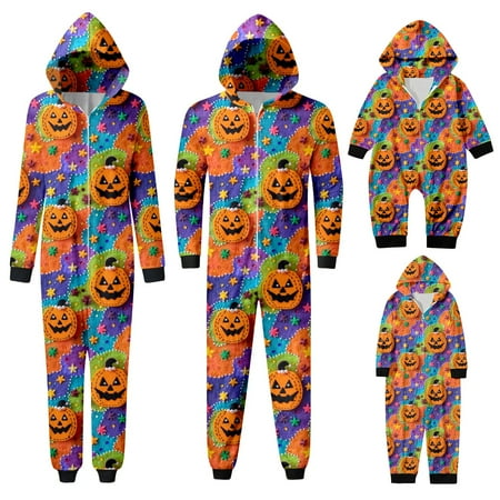 XUNHAO Matching Halloween Family Outfit Day Comfy Jumpsuit Home Loungewear Pajamas Hooded Zipper Jumpsuit Romper Family Photo Outfits
XUNHAO Matching Halloween Family Outfit Day Comfy Jumpsuit Home Loungewear Pajamas Hooded Zipper Jumpsuit Romper Family Photo Outfits