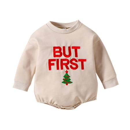 ZMHEGW Boys Girls Christmas Long Sleeve Letter Embroider Pullover Romper Sweatshirt Bodysuits Comfort Sports Baby s Jumpsuit
ZMHEGW Boys Girls Christmas Long Sleeve Letter Embroider Pullover Romper Sweatshirt Bodysuits Comfort Sports Baby s Jumpsuit