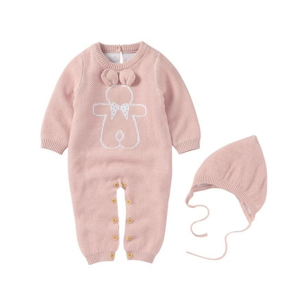 Gwiyeopda Newborn Baby Romper 2 Pcs Outfits Long Sleeve Knitted Cartoon Animal with Ears Jumpsuit+Solid Color Hat Sets
Gwiyeopda Newborn Baby Romper 2 Pcs Outfits Long Sleeve Knitted Cartoon Animal with Ears Jumpsuit+Solid Color Hat Sets