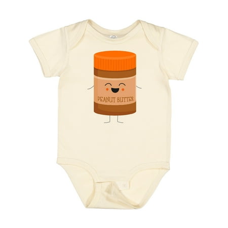 Inktastic Cute Kawaii Peanut Butter Gift Baby Boy or Baby Girl Bodysuit