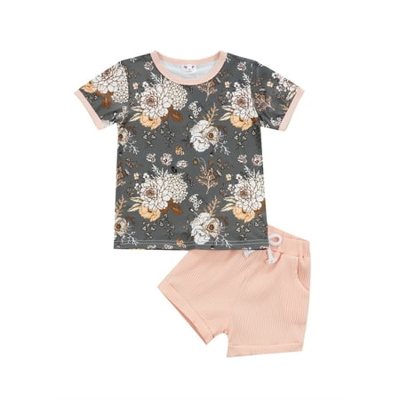 Listenwind Toddler Baby Girls 2PCS Summer Suit Short Sleeve O-Neck T-Shirt + Elastic Waist Short Pants Casual Outfit
Listenwind Toddler Baby Girls 2PCS Summer Suit Short Sleeve O-Neck T-Shirt + Elastic Waist Short Pants Casual Outfit