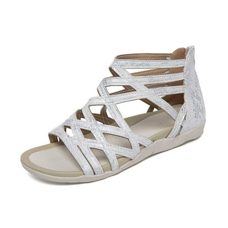 Women Summer Roman Sandals Flat Bottomed Bandage Shoes Casual Outerwear Open-toe Zipper Sandals
Women Summer Roman Sandals Flat Bottomed Bandage Shoes Casual Outerwear Open-toe Zipper Sandals