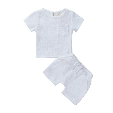 Meihuida Infant Boy Girl Solid Color Short Sleeve Cotton T-shirt Tops Shorts Pant 2PCS Outfits Summer Clothes Set
Meihuida Infant Boy Girl Solid Color Short Sleeve Cotton T-shirt Tops Shorts Pant 2PCS Outfits Summer Clothes Set