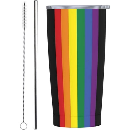 Rainbow Pride Lgbt 20oz Pride Cups Lgbt Tumbler Pride Lesbian Gifts Rainbow Mug Straw Lid Cleaning Brush Stainless Steel Vacuum Travel Mug For Home Office
Rainbow Pride Lgbt 20oz Pride Cups Lgbt Tumbler Pride Lesbian Gifts Rainbow Mug Straw Lid Cleaning Brush Stainless Steel Vacuum Travel Mug For Home Office