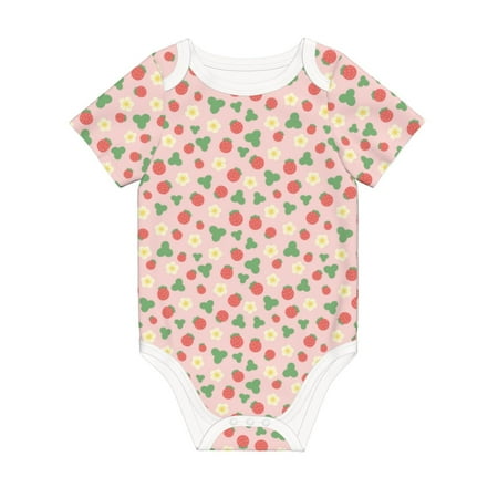 Coaee Strawberry And Flowers for Soft Cotton Baby Short-Sleeve Bodysuit Baby Girls Boys Bodysuit Romper
Coaee Strawberry And Flowers for Soft Cotton Baby Short-Sleeve Bodysuit Baby Girls Boys Bodysuit Romper
