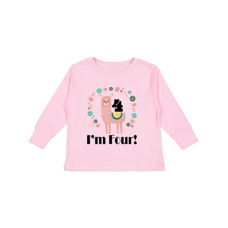 Inktastic 4th Birthday Llama for Girl Gift Toddler Toddler Girl Long Sleeve T-Shirt
Inktastic 4th Birthday Llama for Girl Gift Toddler Toddler Girl Long Sleeve T-Shirt