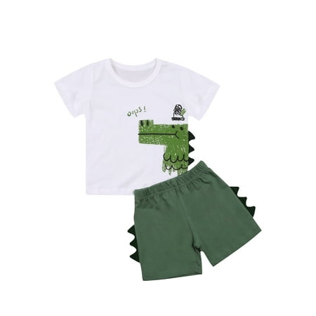 Canrulo Toddler Baby Boy Summer Clothes Dinosaur Short Sleeve Tops 3D Elastic Waist Shorts 2Pcs Casual Outfits Green 3-4 Years
Canrulo Toddler Baby Boy Summer Clothes Dinosaur Short Sleeve Tops 3D Elastic Waist Shorts 2Pcs Casual Outfits Green 3-4 Years