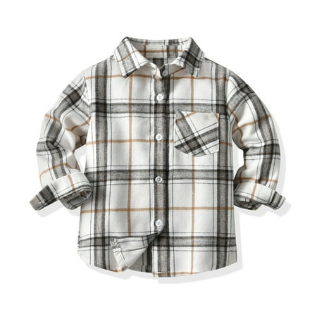 NIUREDLTD Toddler Boys Long Sleeve Winter Bow Shirt Tops Coat Outwear For Babys Clothes Plaid White
NIUREDLTD Toddler Boys Long Sleeve Winter Bow Shirt Tops Coat Outwear For Babys Clothes Plaid White
