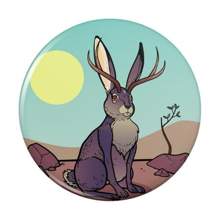 Cartoon Jackalope Kitchen Refrigerator Locker Button Magnet