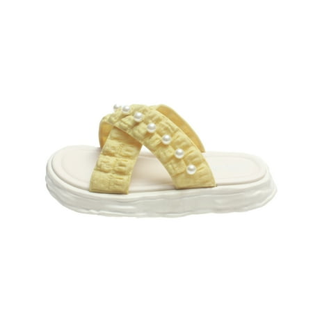 Female Summer Beach Sandals 3 Size Options 36-37/38-39/40-41 Suitable for Going Beach Side Wear Yellow 40-41
Female Summer Beach Sandals 3 Size Options 36-37/38-39/40-41 Suitable for Going Beach Side Wear Yellow 40-41