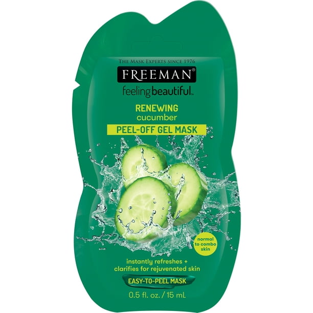 Freeman Feeling Beautiful Face Mask Renewing Cucumber Peel-Off Gel 0.5 fl oz