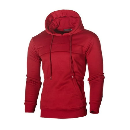Men's Long Sleeve Hooded Sweatshirt Tops