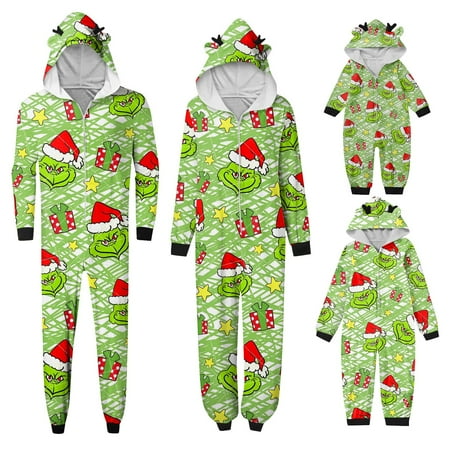 2024 Christmas Grinch Family Matching Jumpsuit Family Matching Pajamas Grinch Fashion Print Hooded Bodysuit for Baby Kid Men Women Christmas Gifts
2024 Christmas Grinch Family Matching Jumpsuit Family Matching Pajamas Grinch Fashion Print Hooded Bodysuit for Baby Kid Men Women Christmas Gifts