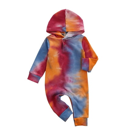 HGWXX7 Kids Clothes Jumpsuit Girls Baby Rainbow Romper Hooded Clothes Tie-Dye Boys Colorful Girls Romper&Jumpsuit
HGWXX7 Kids Clothes Jumpsuit Girls Baby Rainbow Romper Hooded Clothes Tie-Dye Boys Colorful Girls Romper&Jumpsuit