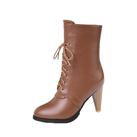 KBKYBUYZ Women s Plus Velvet Retro Comfortable Wine Glass With High Heel Lace Up Ankle Boots
KBKYBUYZ Women s Plus Velvet Retro Comfortable Wine Glass With High Heel Lace Up Ankle Boots