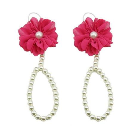WANYNG Sandals Flower 1Pair Barefoot Toddler Chiffon Beach Foot Pearl Anklet One Size
WANYNG Sandals Flower 1Pair Barefoot Toddler Chiffon Beach Foot Pearl Anklet One Size