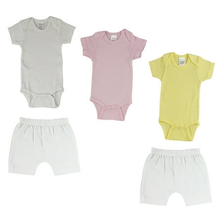 Bambini Mix N Match Short Sleeve Bodysuits & Shorts Outfit Sets 5pc (Baby Boys or Baby Girls Unisex)
Bambini Mix N Match Short Sleeve Bodysuits & Shorts Outfit Sets 5pc (Baby Boys or Baby Girls Unisex)
