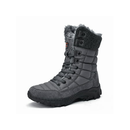 Zodanni Mens Lightweight Plush Lined Boot Walking Chunky Winter Shoes Wear Resistant Warm Round Toe Gray 8.5
Zodanni Mens Lightweight Plush Lined Boot Walking Chunky Winter Shoes Wear Resistant Warm Round Toe Gray 8.5
