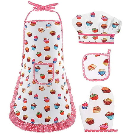 1 Set Kids Cooking Apron Child Chef Cosplay Apron Children Apron Cooking Apron