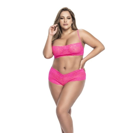 Mapale 206X Panty and Top Lace Set