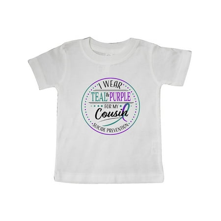 Inktastic Suicide Prevention- I Wear Teal and Purple for My Cousin Gift Baby Boy or Baby Girl T-Shirt
Inktastic Suicide Prevention- I Wear Teal and Purple for My Cousin Gift Baby Boy or Baby Girl T-Shirt