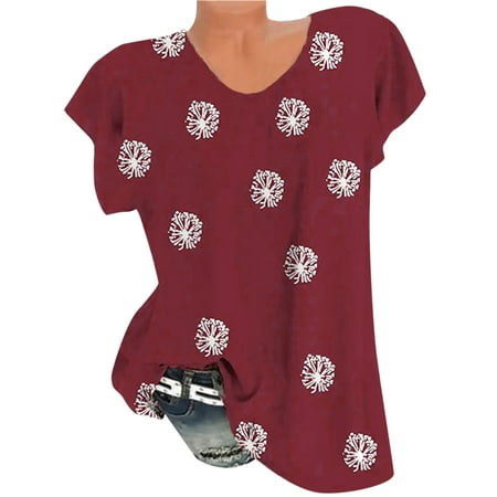 Sayhi Women Casual Dandelion Print Round Neck Short Sleeves Shirt Blouse Loose Tunic under Belly Maternity Shorts
Sayhi Women Casual Dandelion Print Round Neck Short Sleeves Shirt Blouse Loose Tunic under Belly Maternity Shorts