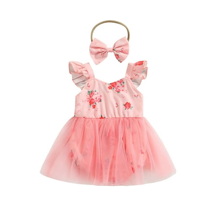 Suanret Infants Baby Girl A-Lined Romper Dress Sleeveless Round Neck High Waist Floral Midi Spring Casual Slimming Skirt Head Band Pink 6-9 Months
Suanret Infants Baby Girl A-Lined Romper Dress Sleeveless Round Neck High Waist Floral Midi Spring Casual Slimming Skirt Head Band Pink 6-9 Months